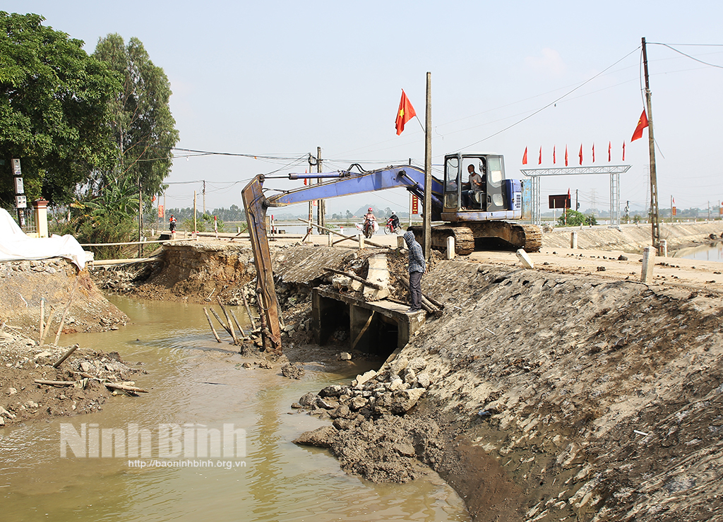 Nho Quan chú trọng thực hiện tiêu chí thủy lợi trong xây dựng nông thôn mới